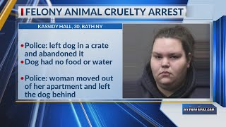 Police: Bath woman arrested for leaving dog to die