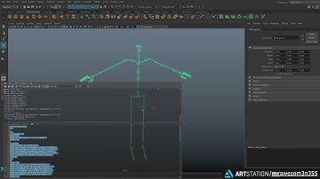 Skeleton Script for Maya using MEL (Maya Embedded Language)