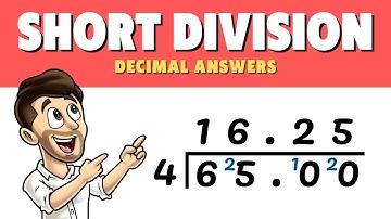 Short Division with Decimal Answers // Bus Stop Method