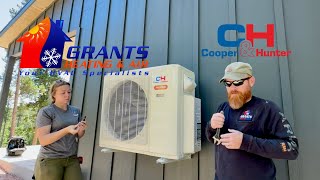 Cooper & Hunter 2-Zone Mini-Split Install in a Garage Cold-Weather Hyper Unit for Colorado Mountains
