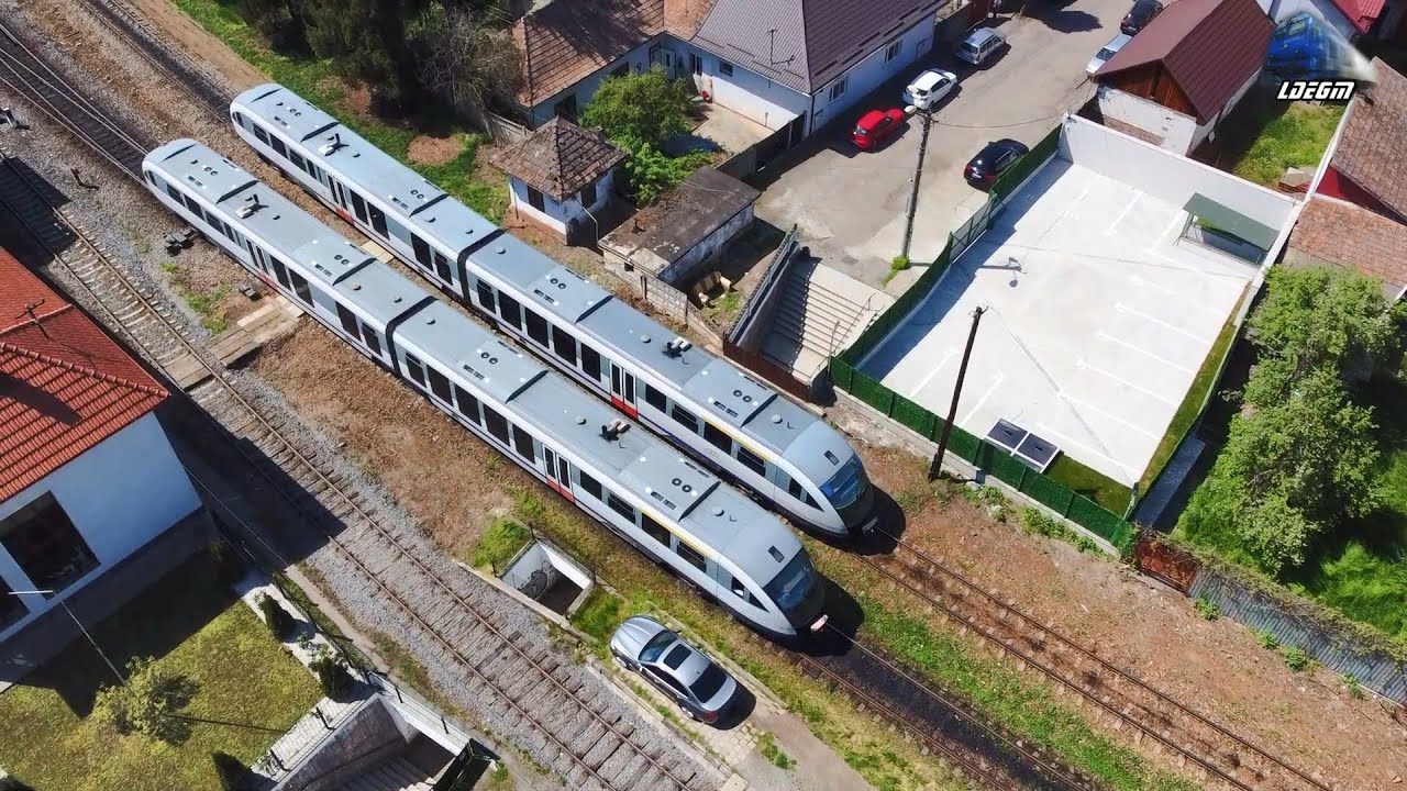 🚂🚁🚅 Trenuri Surprinse cu Drona în Gara Târgu Mureș - 25 Aprilie 2025