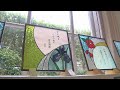 文芸×ステンドグラス　グラバー園で幻想的な展示会２４日まで