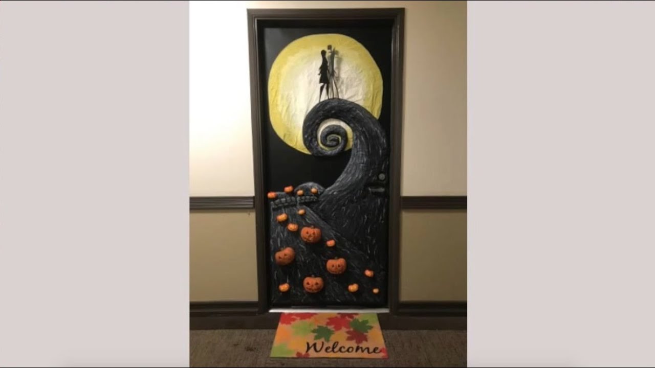 Nightmare Before Christmas holiday doors Created by…  Nightmare before  christmas halloween, Nightmare before christmas decorations, Nightmare  before christmas tree