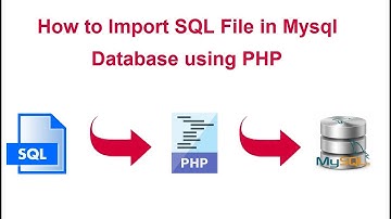 How to Import SQL File in Mysql Database using PHP