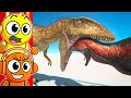 GIANT DINOSAUR BATTLES in ARBS!? (Reaction)