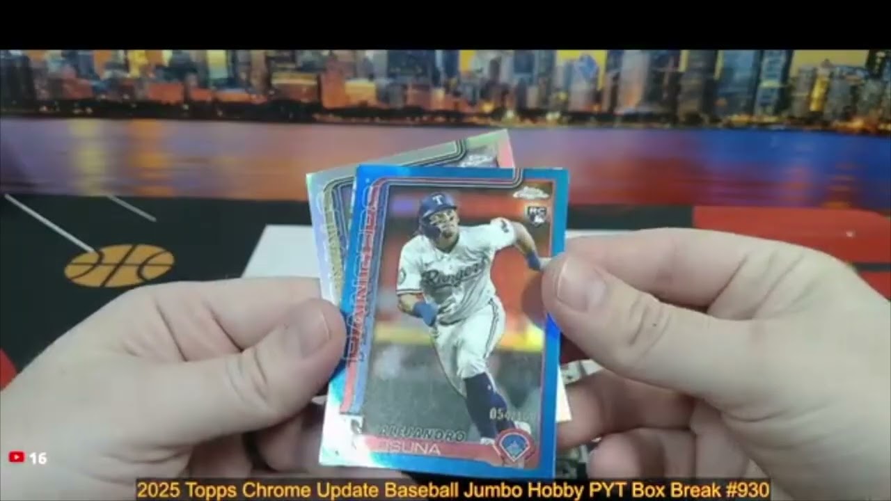 3-23-26 2025 Topps Chrome Update Baseball Jumbo Hobby PYT Box Break #930 - 3 AUTO BREAK!