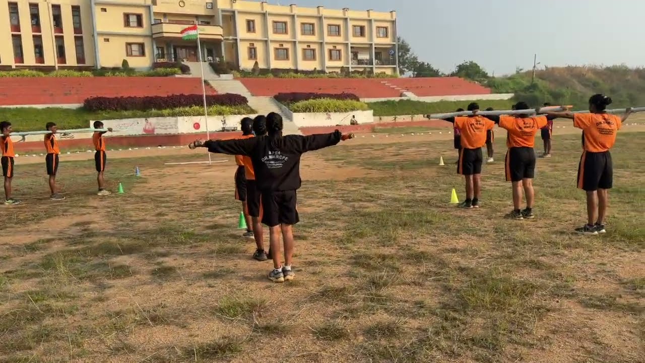 Pole Drill Exercises/ Dr.MMR Physical Education/ Mass Demonstrations 