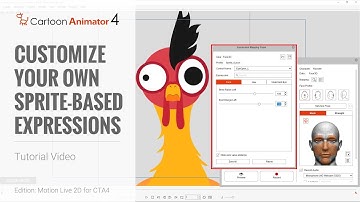 Cartoon Animator 4 Facial Mocap Tutorial - Customize Your Own Sprite based Expressions