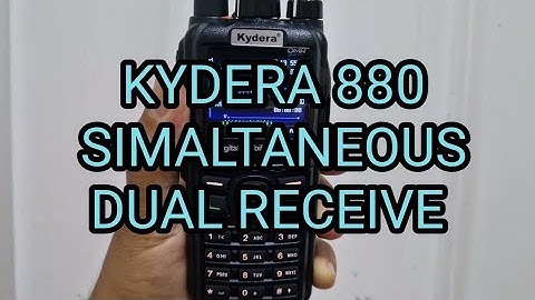 KYDERA 880UV / GD-88 - Dual VFO Simaltaneous Digital and Analogue