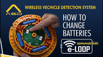 ASD How to change the batteries in an AES eLOOP Commercial Wireless Vehicle Detection System