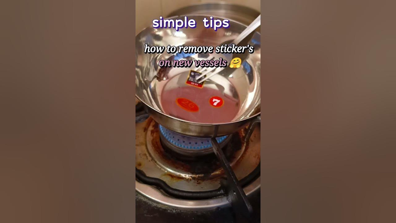 How to remove sticker's on new vessels 🤗🤗🤗 simpletips mysimplehome 