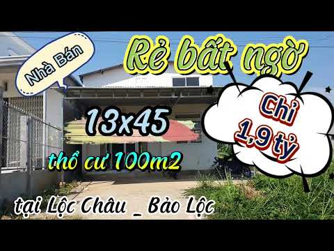 Video Nhà bảo lộc giá rẻ tại Lộc châu Tân Bùi. ( đã bán ) - youtube
