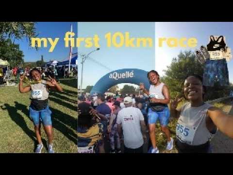 my first 10km race| race vlog + beginner runner