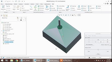 Milling operations like Finishing, Pecking, Boring and Reaming in Creo