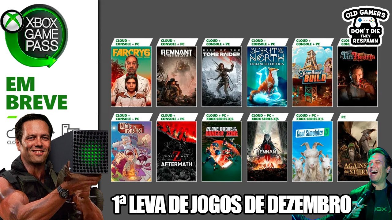Xbox Game Pass, jogos que entram na primeira quinzena de Novembro