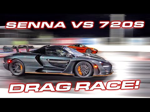 SENNA IS CRAZY FAST * McLaren Senna vs McLaren 720S drag racing shoot out!