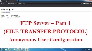 FTP Server configuration in Linux - Part 1