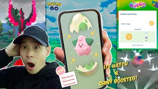 BACK To BACK SHINY Cleffa Hatched! On Cleffa Hatch Day! Tons Of Shinies With A SHUNDO?! (Pokémon GO)