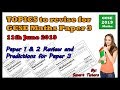 GCSE Maths Edexcel Higher Paper 3 (June 2019) Review & Top Predictions 📊