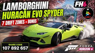987hp Lamborghini Huracán Evo Spyder On The Longest Drift Zone! Forza Horizon 6