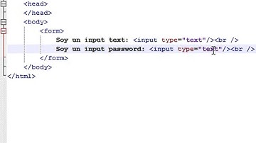 Tutorial HTML5 9 - Input text y password