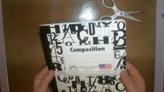Composition notebook into a smash book/junk journal