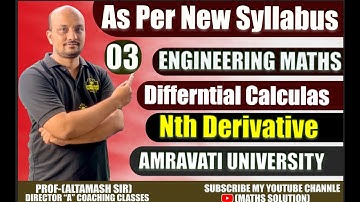 nth derivative 3rd part  |amravati university |  |As Per New Syllabus BY ALTAMASH SIR