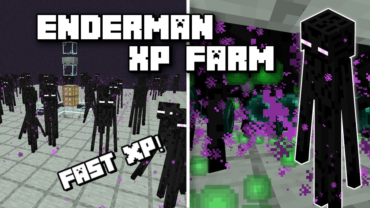 Minecraft Enderman XP Farm Tutorial [Aesthetic Farm] [1440p HD] in