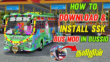 HOW TO DOWNLOAD & INSTALL SSK BUS MOD IN BUSSID 🎀|STEP BY STEP TAMIL |#vfg #bussid