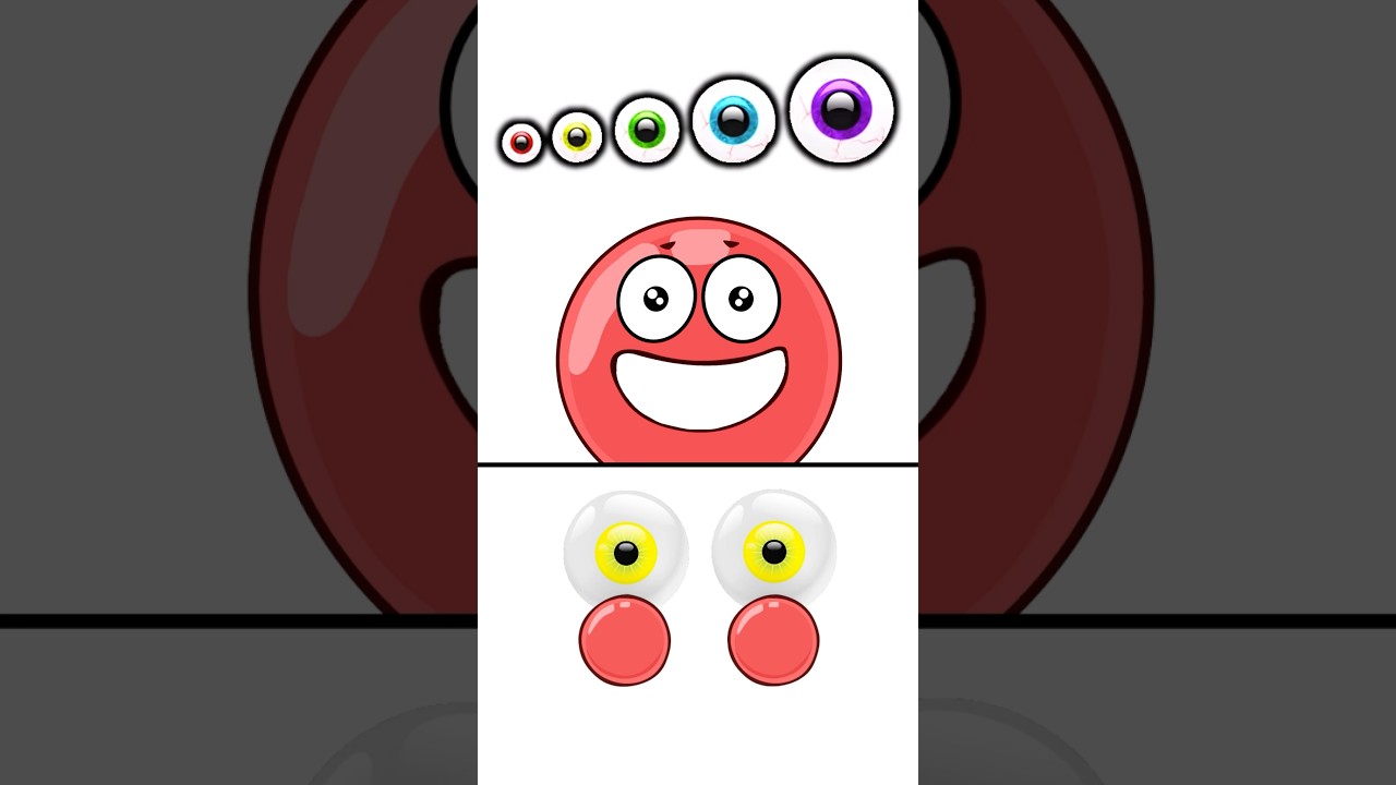 Small, Big, Giant Gummy Eyeball!? 🤤 - Red Ball 4 Animation (w/ @LukeDidThat) 