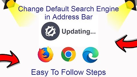 Change Default Browser Search Engine In Address Bar