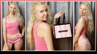 VICTORIA'S SECRET and PINK New Shorts and Panty Try-On and Review Oct 2021