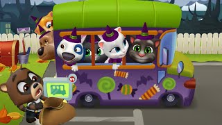 My Talking Tom Friends New Update Halloween 1519 | Candy Bus Unlocked | Android iOS