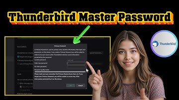 Hoe u een hoofdwachtwoord in Thunderbird instelt | Uw e-mails beveiligen (2025)