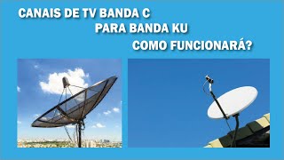 CANAIS DE TV ABERTOS BANDA C PARA BANDA KU COMO FUNCIONARÁ