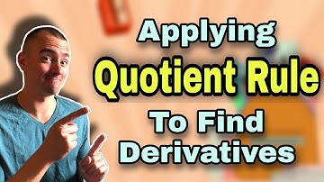 Applying Quotient Rule To A Problem (Simplifying The Quotient Rule Formula) | Jake