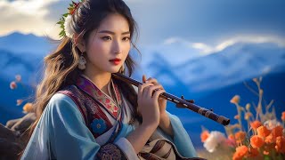 The Healing Sound of a Tibetan Girl's Flute • Eliminates Stress, Anxiety and Calms the Mind