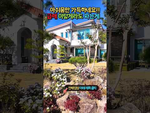 급매 4천만원 인하!! 이럴줄 알았다면!! 농업경영체 등록!! 수입산 자재 사용!! 텃밭과 정자 연못!! 전원주택 시골집 매매 급매물 #shorts