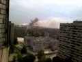 Пожар в Воронеже в районе 9 Января