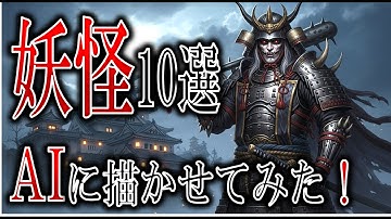 日本の妖怪10選をAIに描かせてみた！