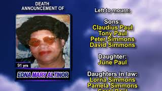 Edna Mary Altinor medium