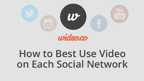 How to Optimize Your Video for Every Social Media Network  [Infographic]