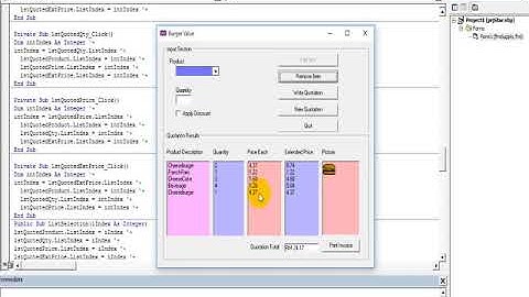 Fast Food System in Visual Basic 6.0