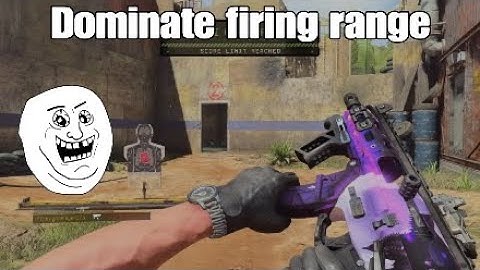 How to Dominate firing range bo4