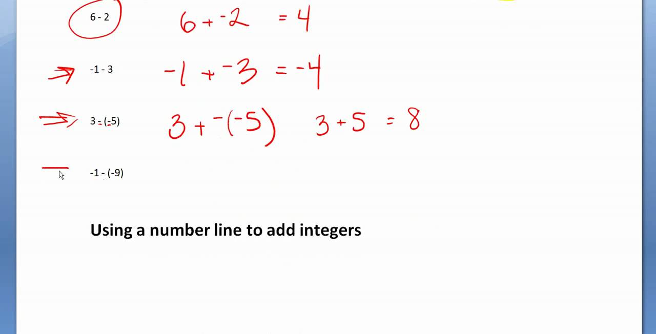 Adding Integers - YouTube