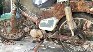 Full Restoration MOTO GP HONDA japan Rusty \/ Repair antique Motorbike HONDA Super cup 81