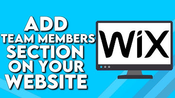 How To Add Team Members Section on Your Website Page on Wix