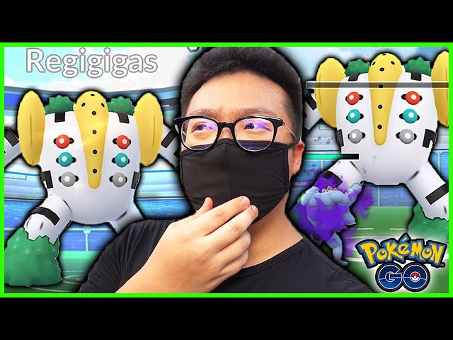 Catching & Maxing out *NEW* SHADOW REGIGIGAS in Pokemon GO. 