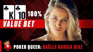 Gaëlle Garcia Diaz 🥰 Outplaying Poker Veterans ♠️ Poker Queens ♠️ PokerStars screenshot 5