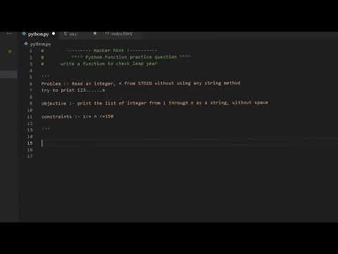 Python program to print list of integer from 1 through n as String, Without space ? #programming ❤️
